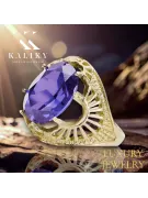 Ring Alexandrit 14 Karat Gelbgold Vintage vrc003y